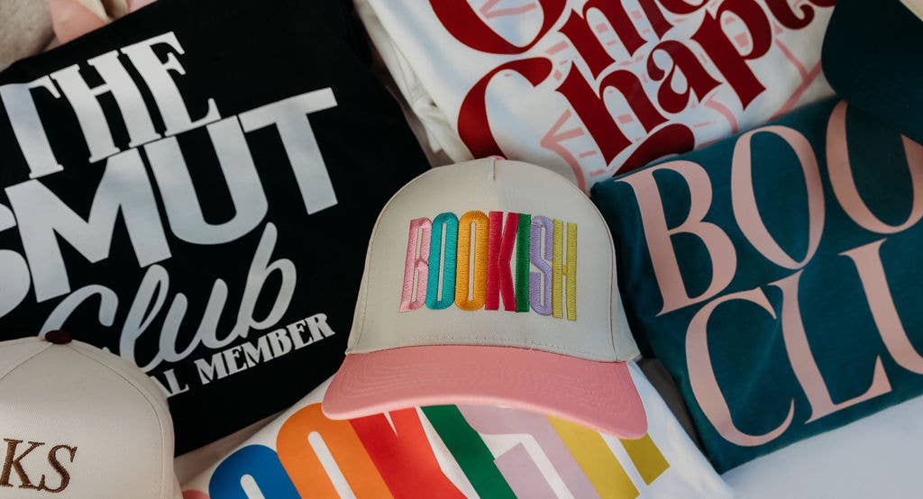 Bookish Rainbow Vintage Embroidered Trucker Hat Smitten Booktique