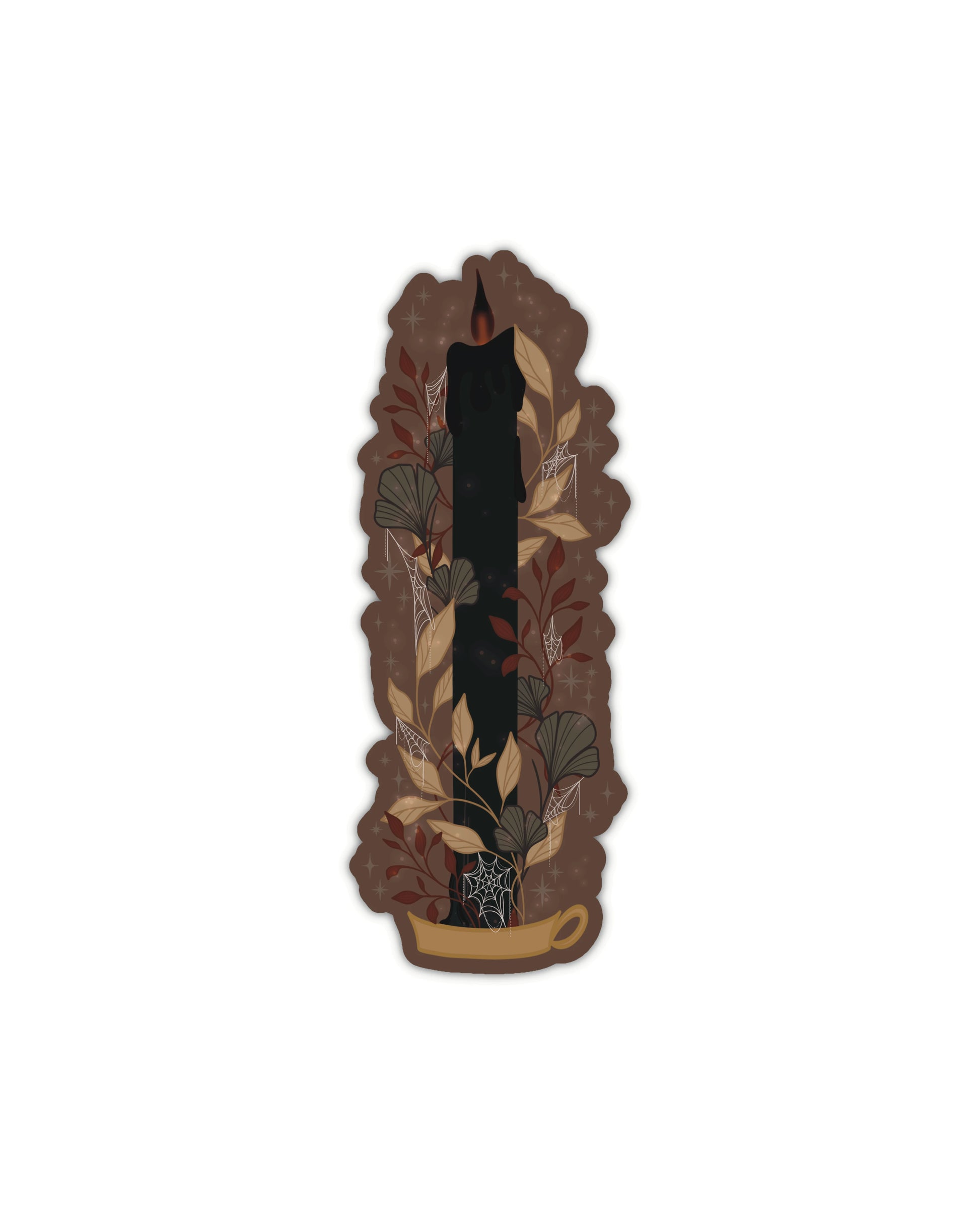 Bookmark - Black Flame Candle Halloween Die-Cut Smitten Booktique