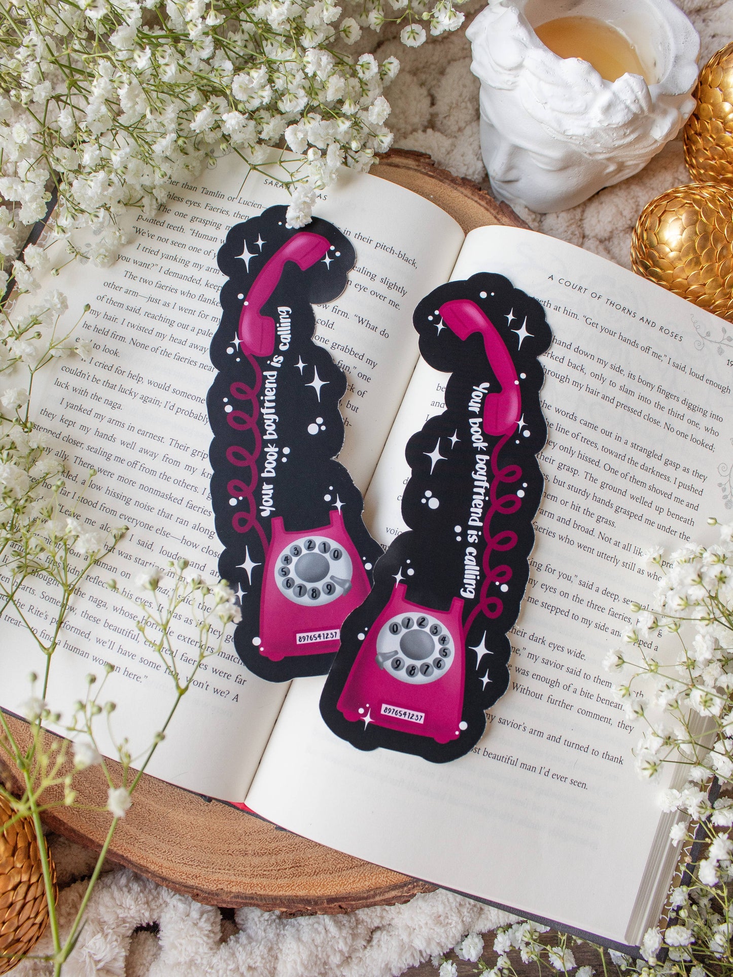 Bookmark - Book Boyfriend Calling Smitten Booktique