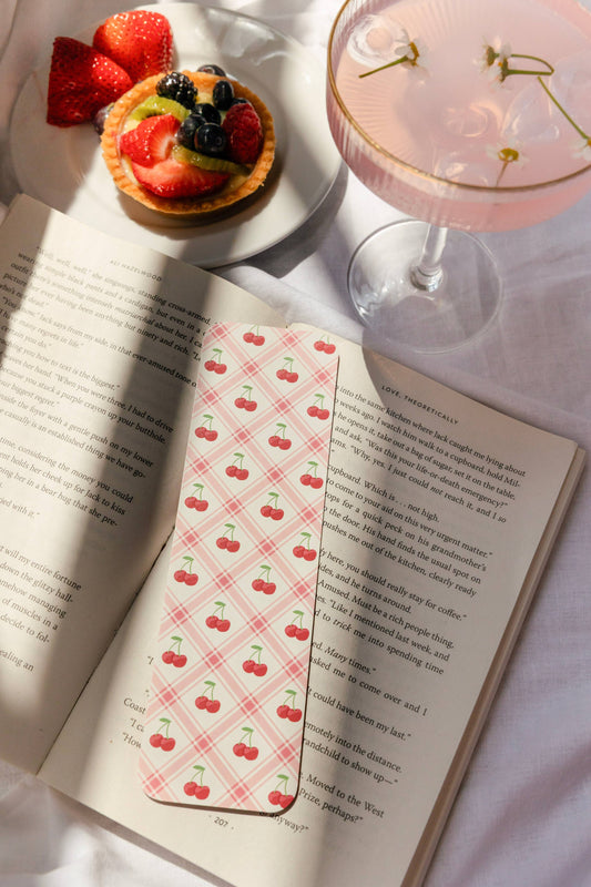 Bookmark - Cherry Wallpaper Smitten Booktique