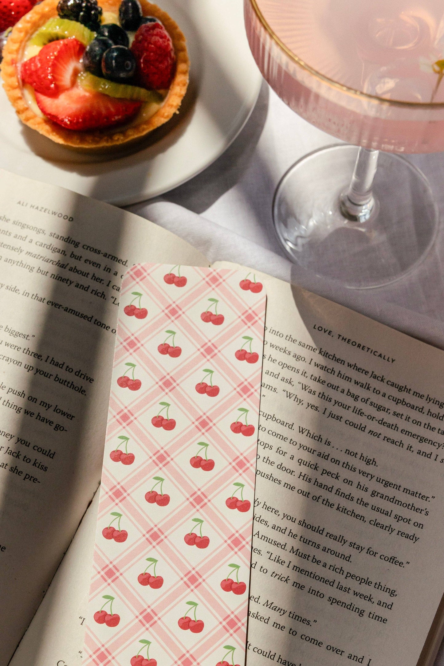 Bookmark - Cherry Wallpaper Smitten Booktique