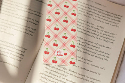 Bookmark - Cherry Wallpaper Smitten Booktique