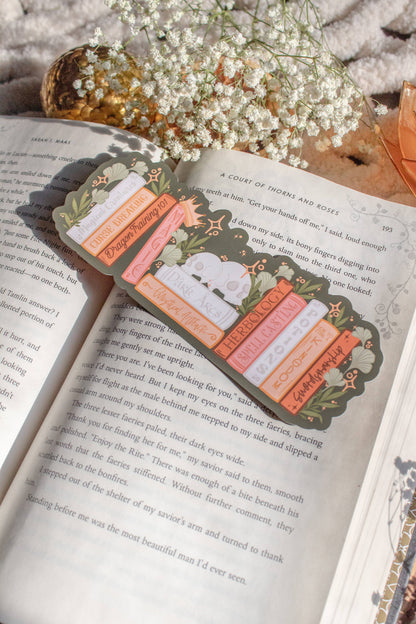 Bookmark - Cozy Fantasy Bookshelf Smitten Booktique