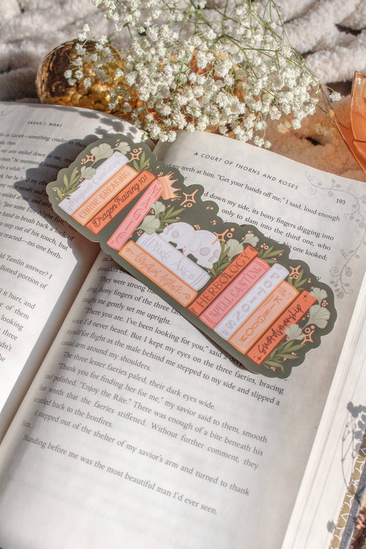 Bookmark - Cozy Fantasy Bookshelf Smitten Booktique