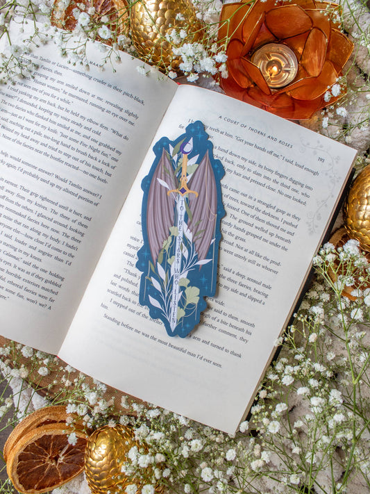 Bookmark - Die Cut - Night Court Sword Smitten Booktique