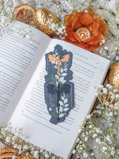 Bookmark - Die Cut - Tairn and Andarna Smitten Booktique