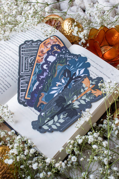 Bookmark - Die Cut - Tairn and Andarna Smitten Booktique