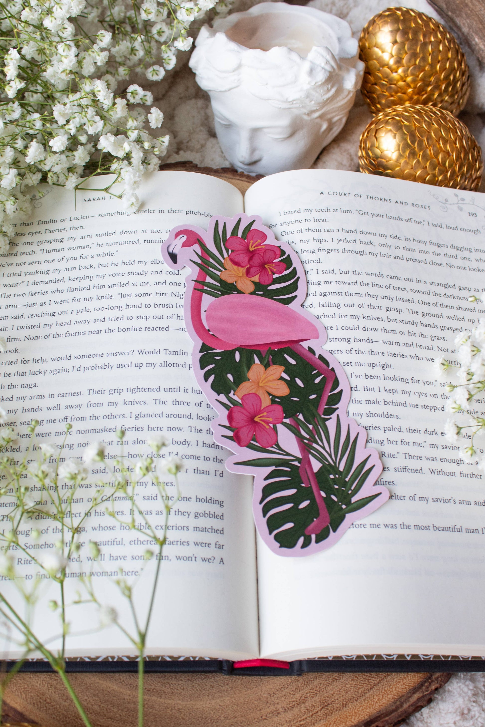 Bookmark - Fabulous Flamingo Smitten Booktique