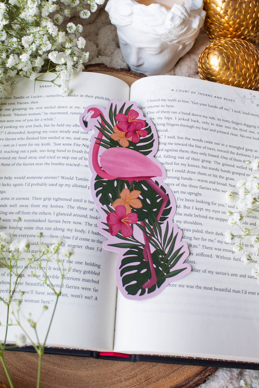 Bookmark - Fabulous Flamingo Smitten Booktique