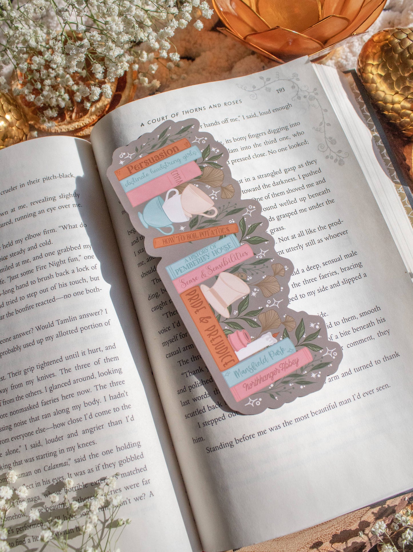 Bookmark - Jane Austen Bookshelf Smitten Booktique