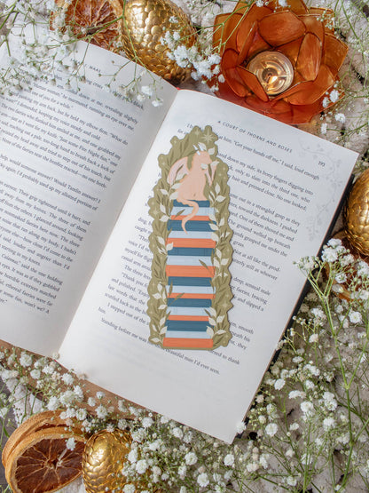 Bookmark - Little Bookstack Dragon Smitten Booktique