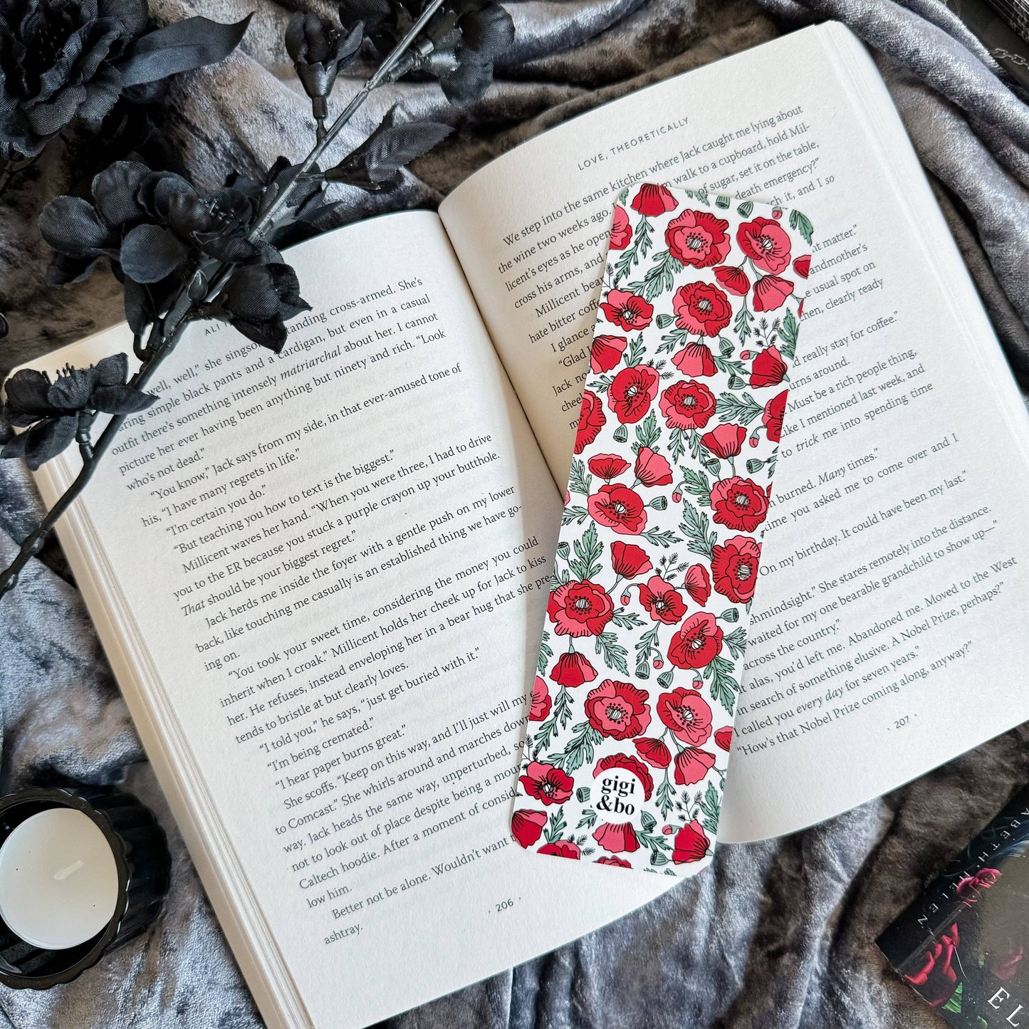 Bookmark - Pretty Poppies Smitten Booktique