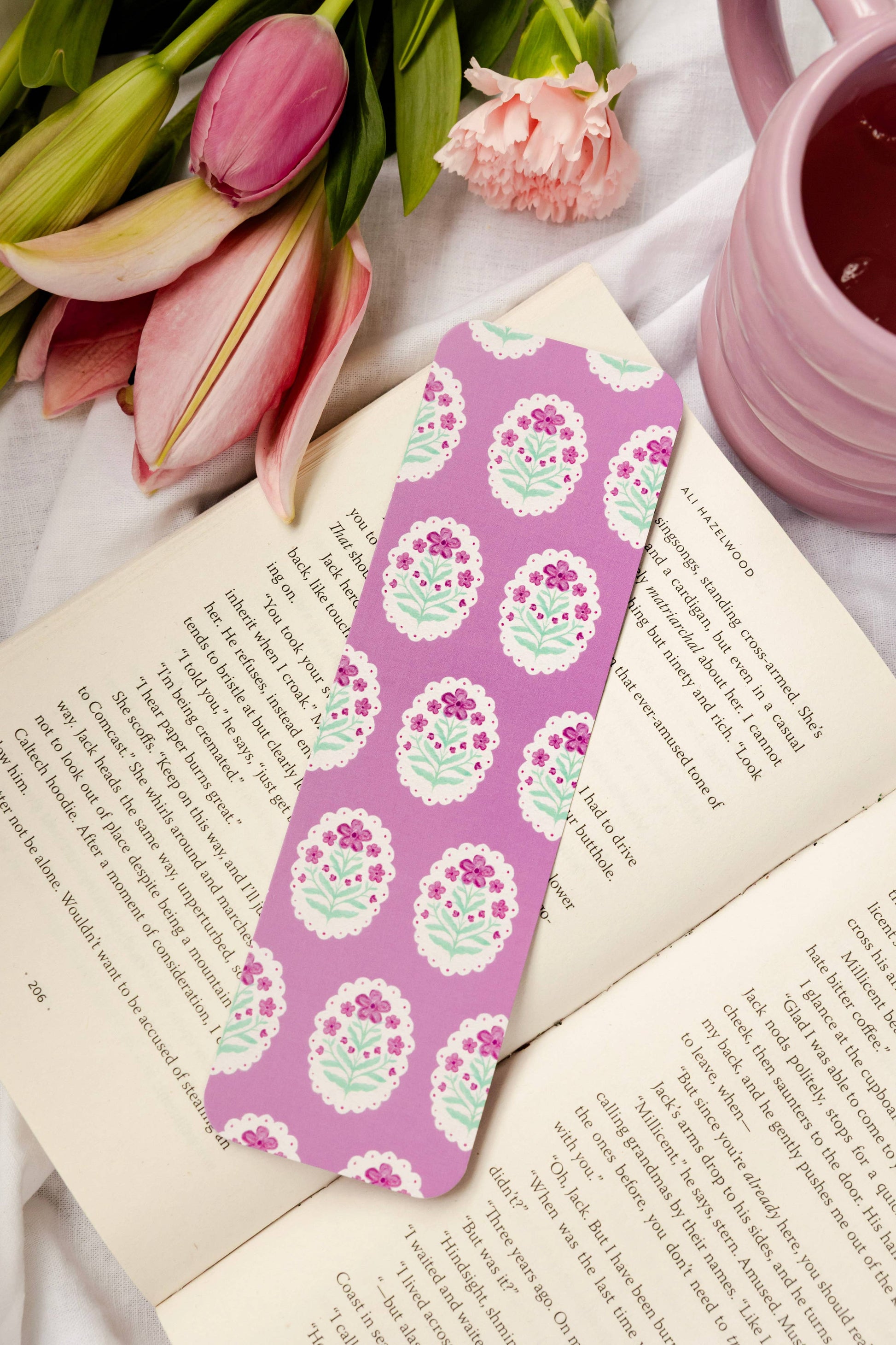 Bookmark - Purple Bloom Smitten Booktique