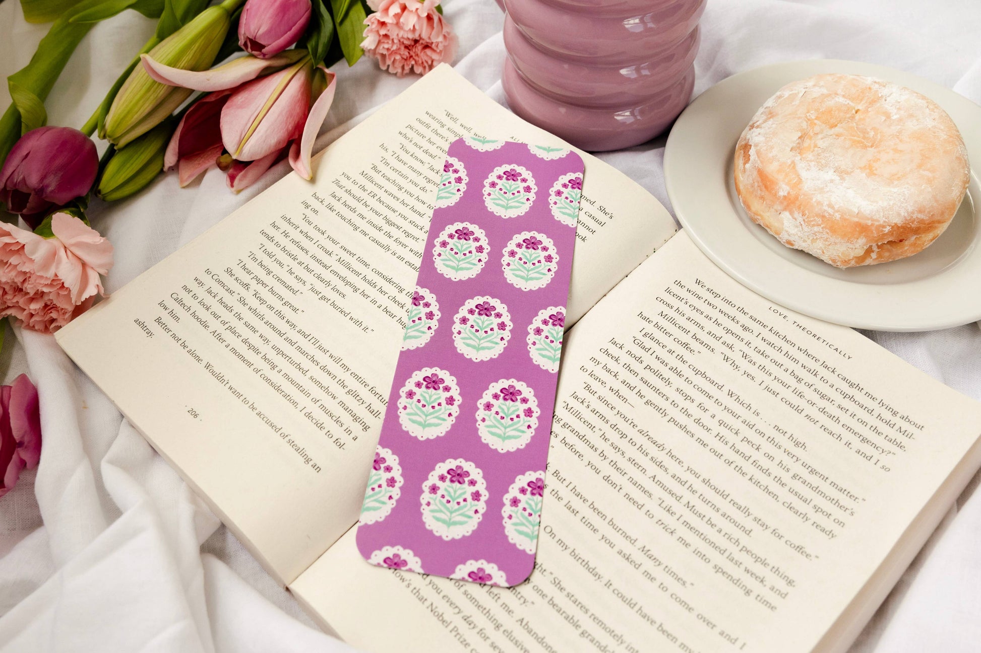 Bookmark - Purple Bloom Smitten Booktique