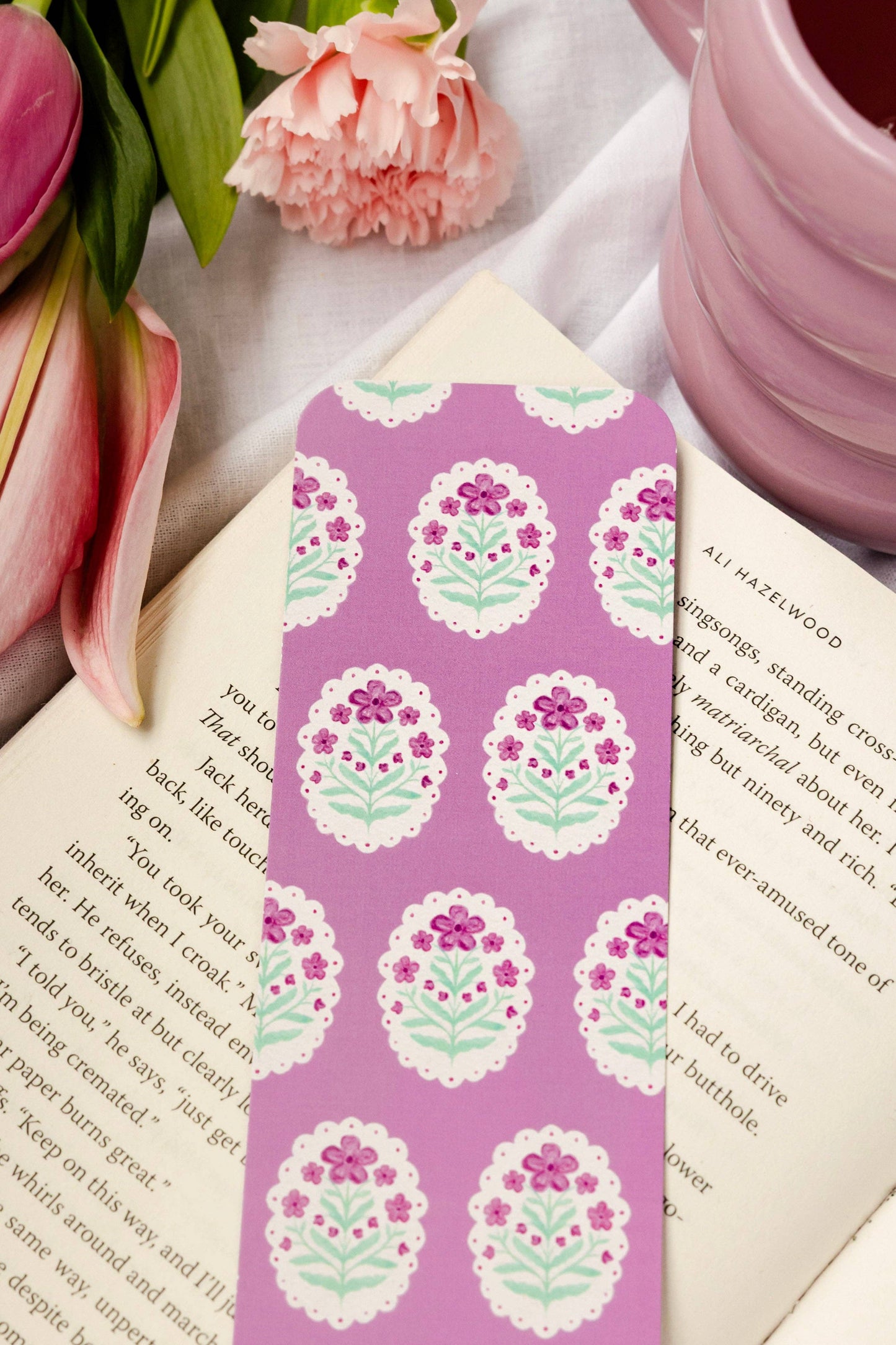 Bookmark - Purple Bloom Smitten Booktique