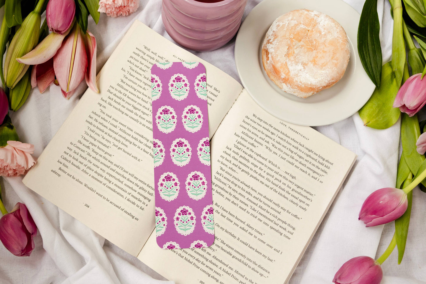 Bookmark - Purple Bloom Smitten Booktique
