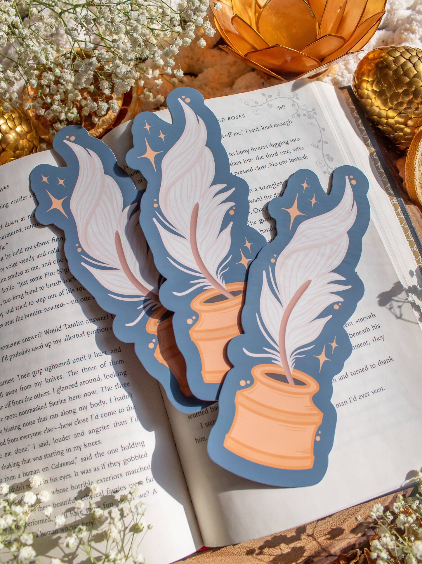 Bookmark - Quill and Ink Bookmark Smitten Booktique