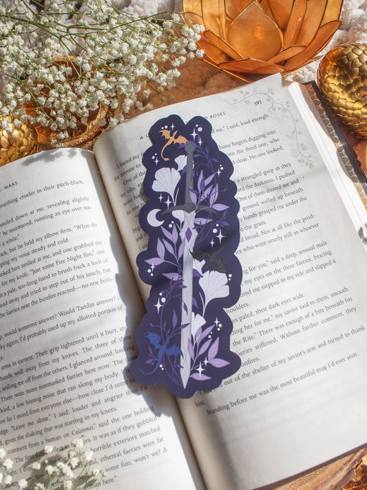 Bookmark - Violet's Dagger Smitten Booktique