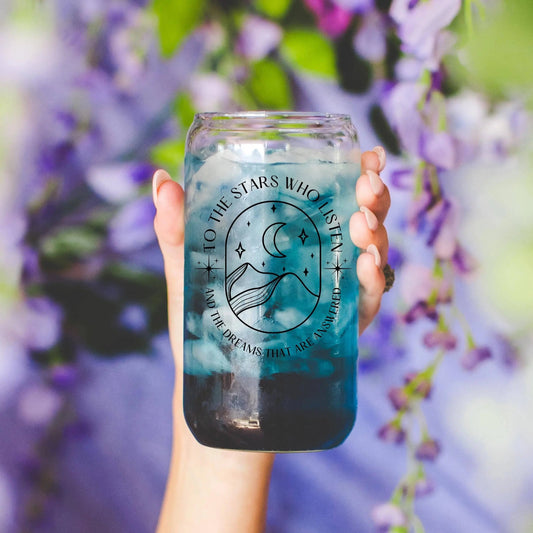 CrescentCatCo - To The Stars Who Listen Glass The Secret Garden Bookery
