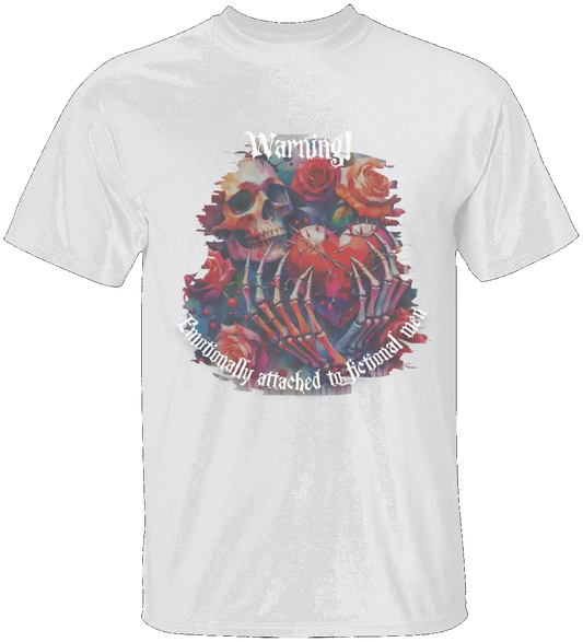 Dark Romance Warning T-Shirt Literary Fantasy