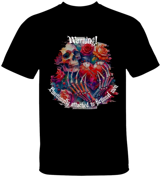 Dark Romance Warning T-Shirt Literary Fantasy