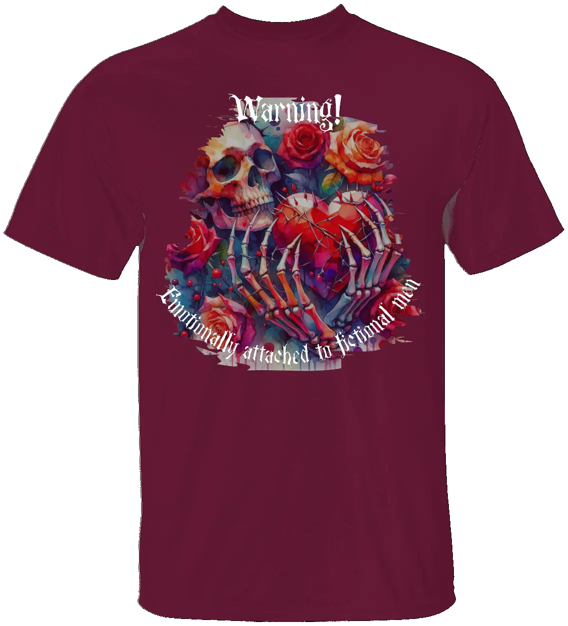 Dark Romance Warning T-Shirt Literary Fantasy