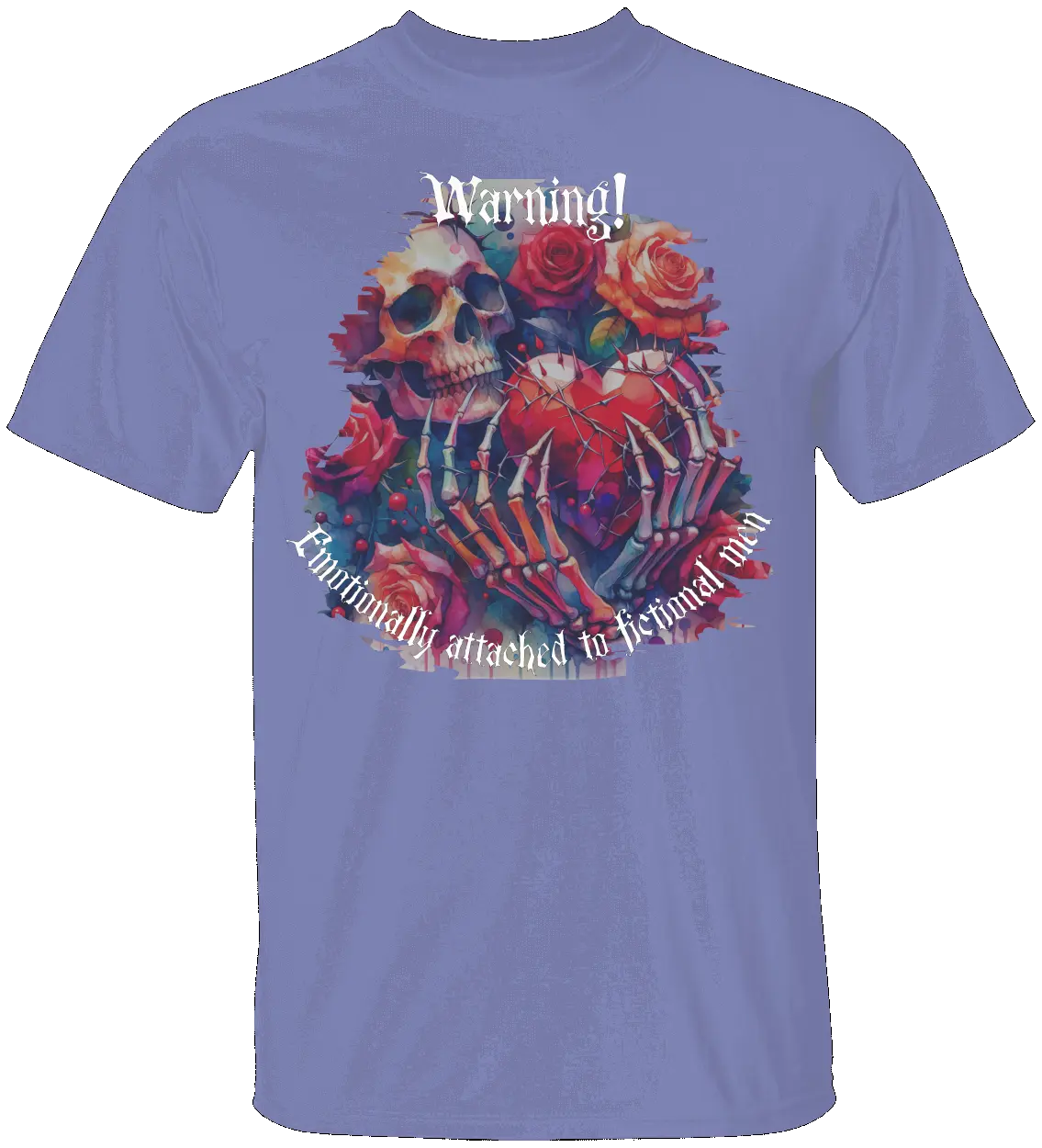 Dark Romance Warning T-Shirt Literary Fantasy