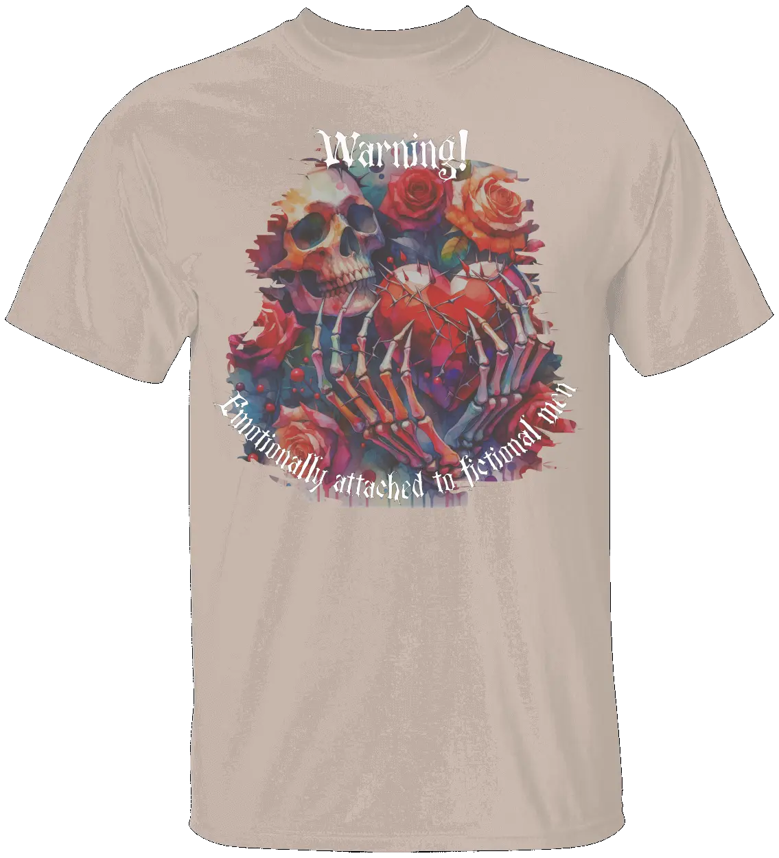 Dark Romance Warning T-Shirt Literary Fantasy