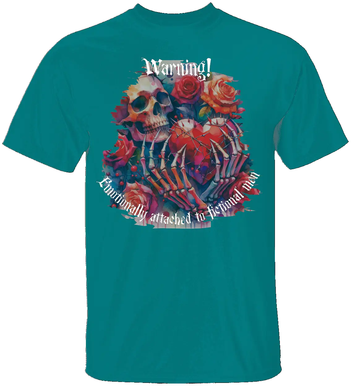 Dark Romance Warning T-Shirt Literary Fantasy