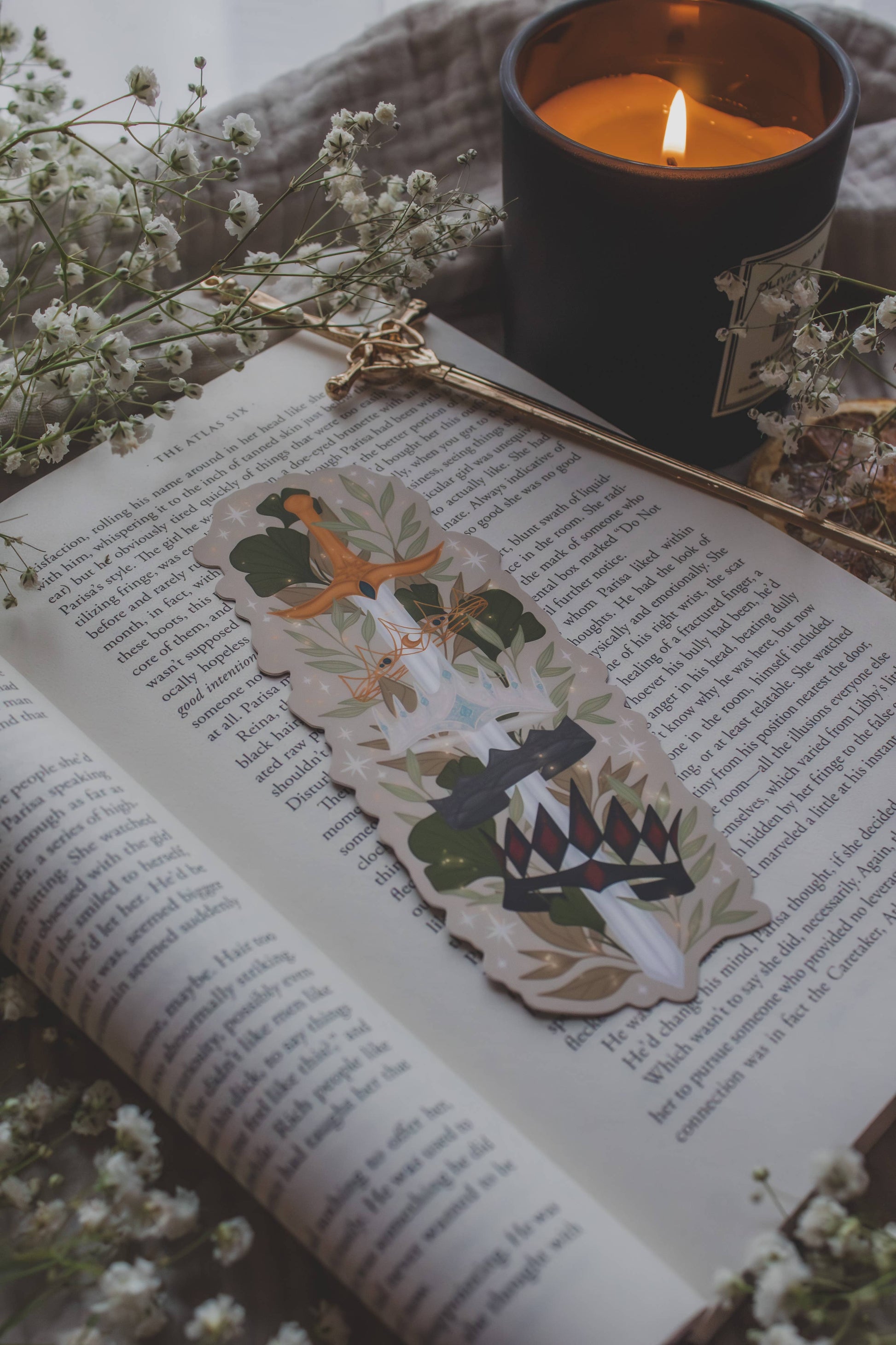 Emarion Crown Sword Die-Cut Bookmark | Everflame Smitten Booktique