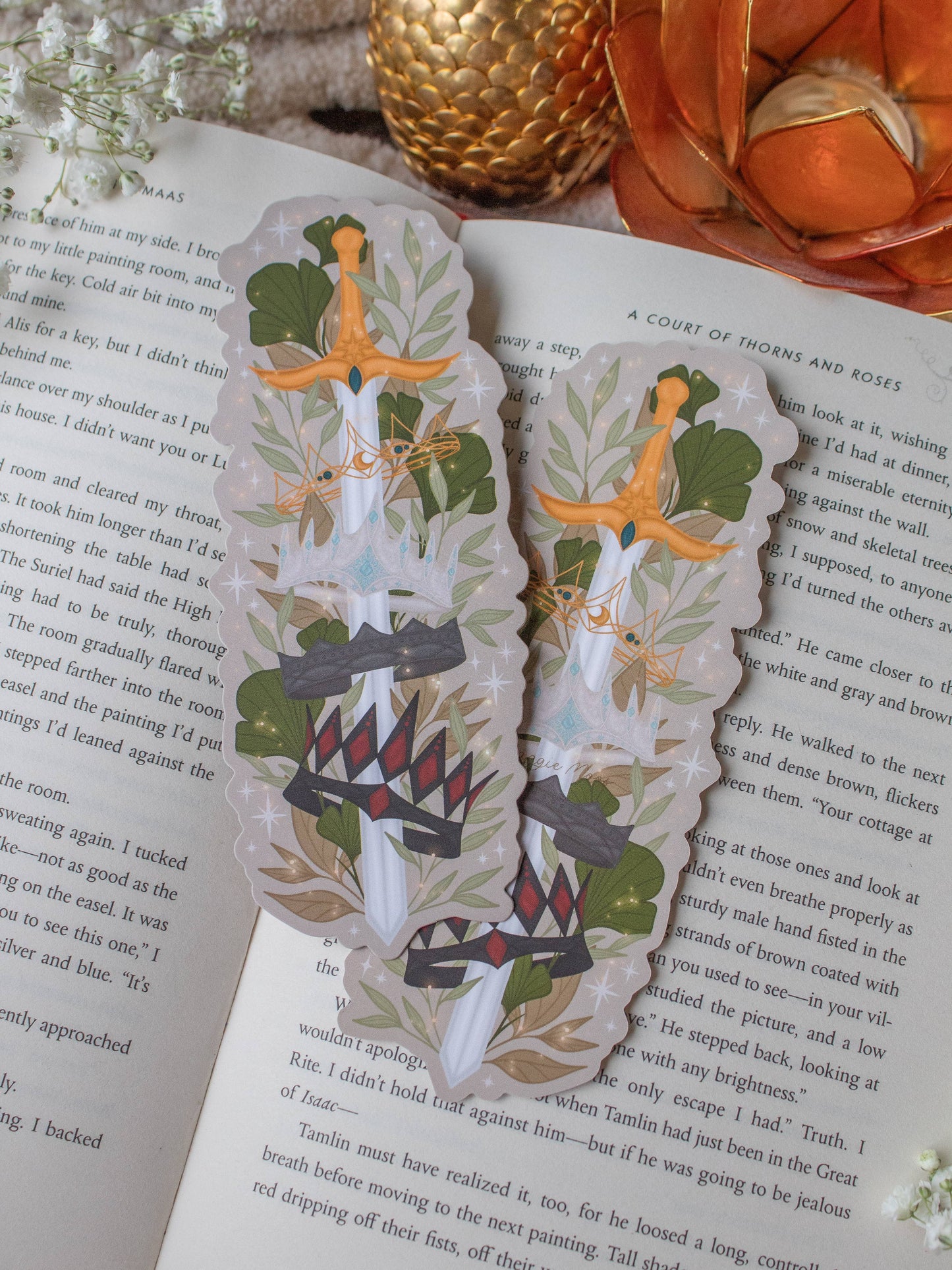 Emarion Crown Sword Die-Cut Bookmark | Everflame Smitten Booktique
