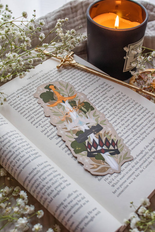 Emarion Crown Sword Die-Cut Bookmark | Everflame Smitten Booktique