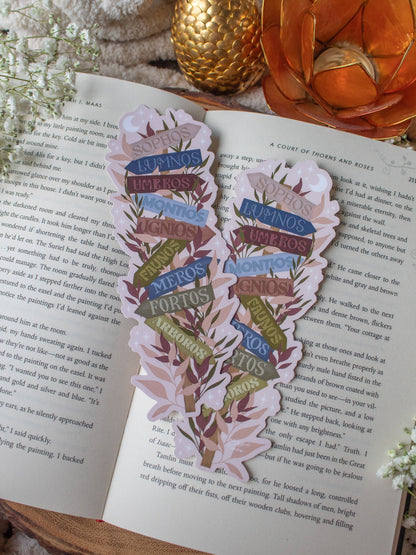Emarion Location Sign Die-Cut Bookmark | Everflame Smitten Booktique