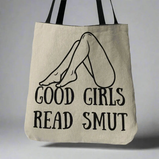 Good Girls Read Smut Woven Tote Bag Offbeat Opulence