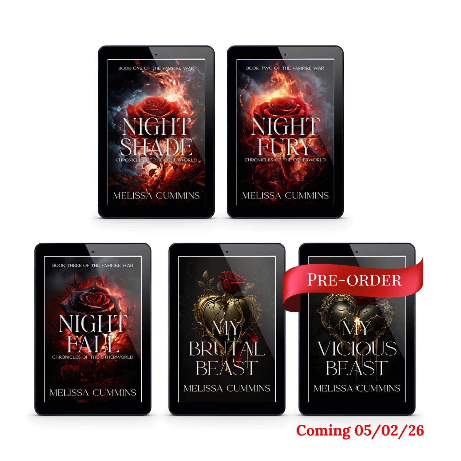 Immortal Book Boyfriends Ebook Bundle - Dark Paranormal Romance Melissa Cummins