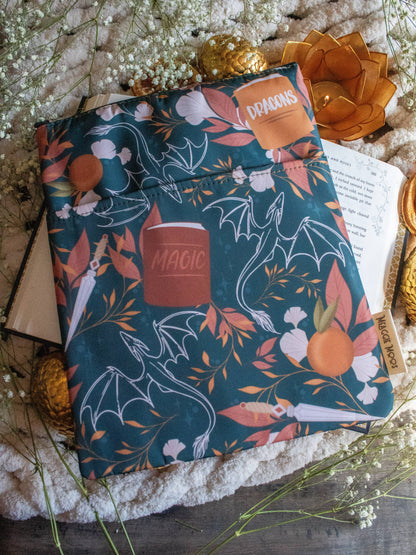 Meaggie Moos - Book / Tablet Sleeve | Dragons Grove The Secret Garden Bookery