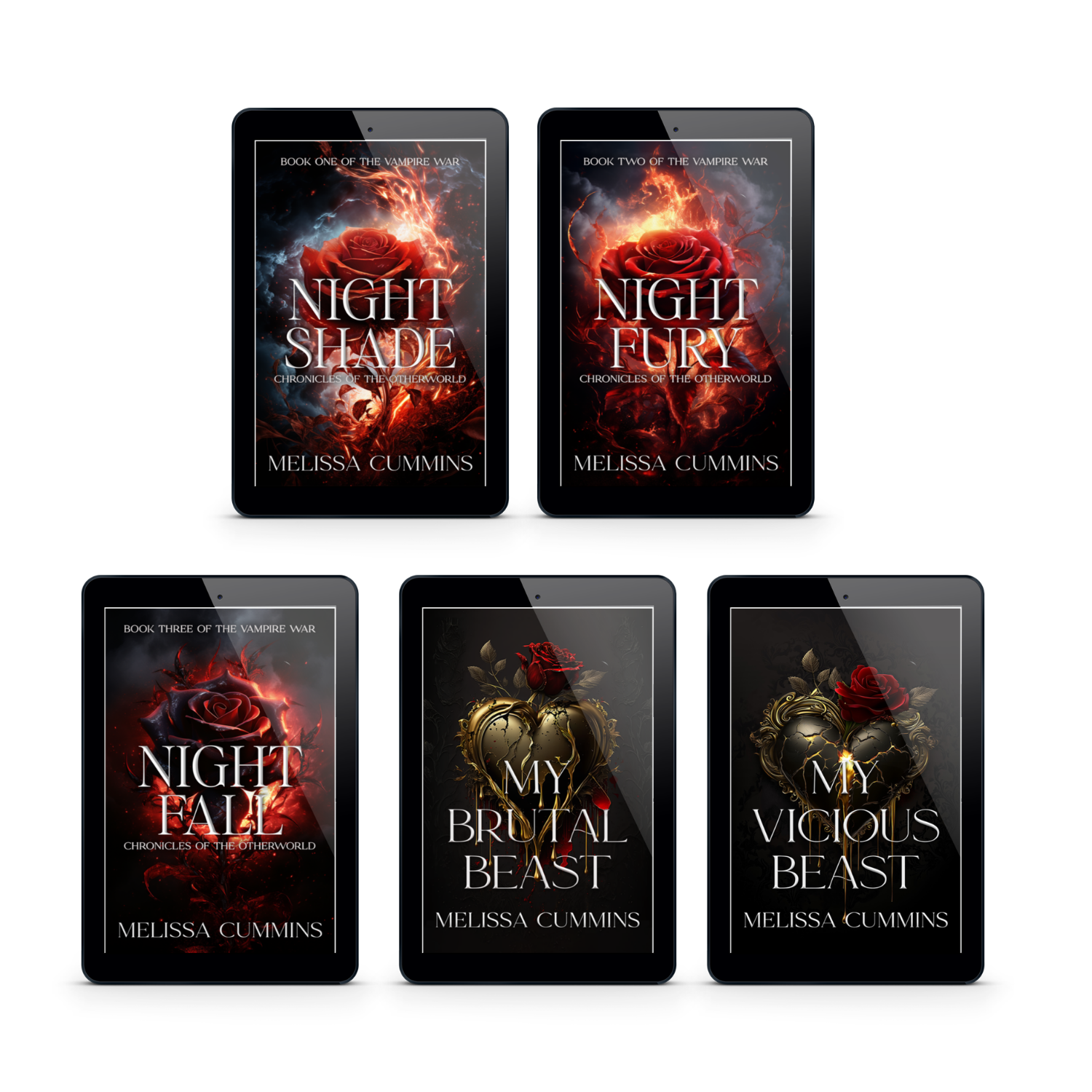 Immortal Book Boyfriends Ebook Bundle - Dark Paranormal Romance Melissa Cummins