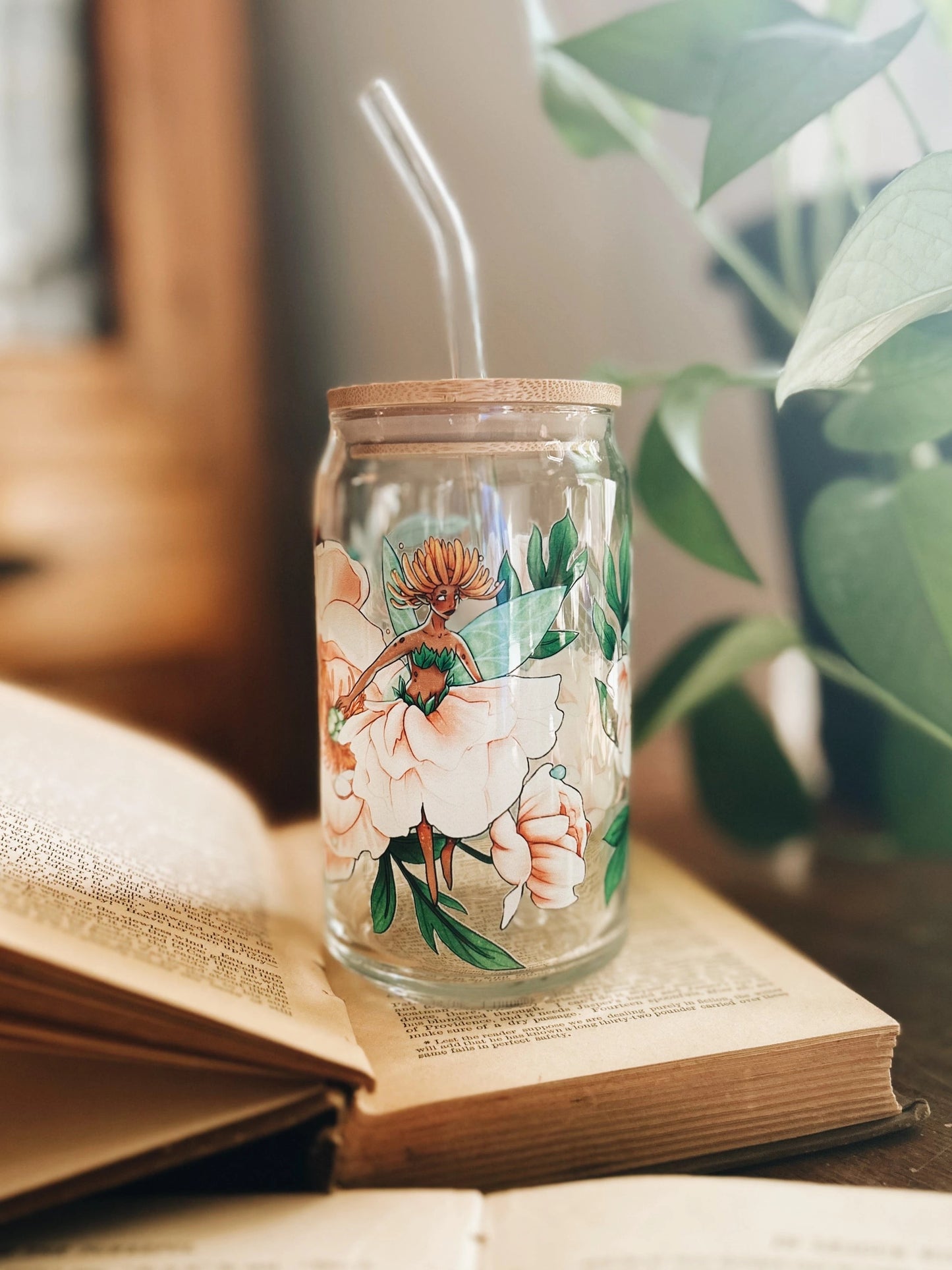 Peony Fey Glass Fablewood Goods