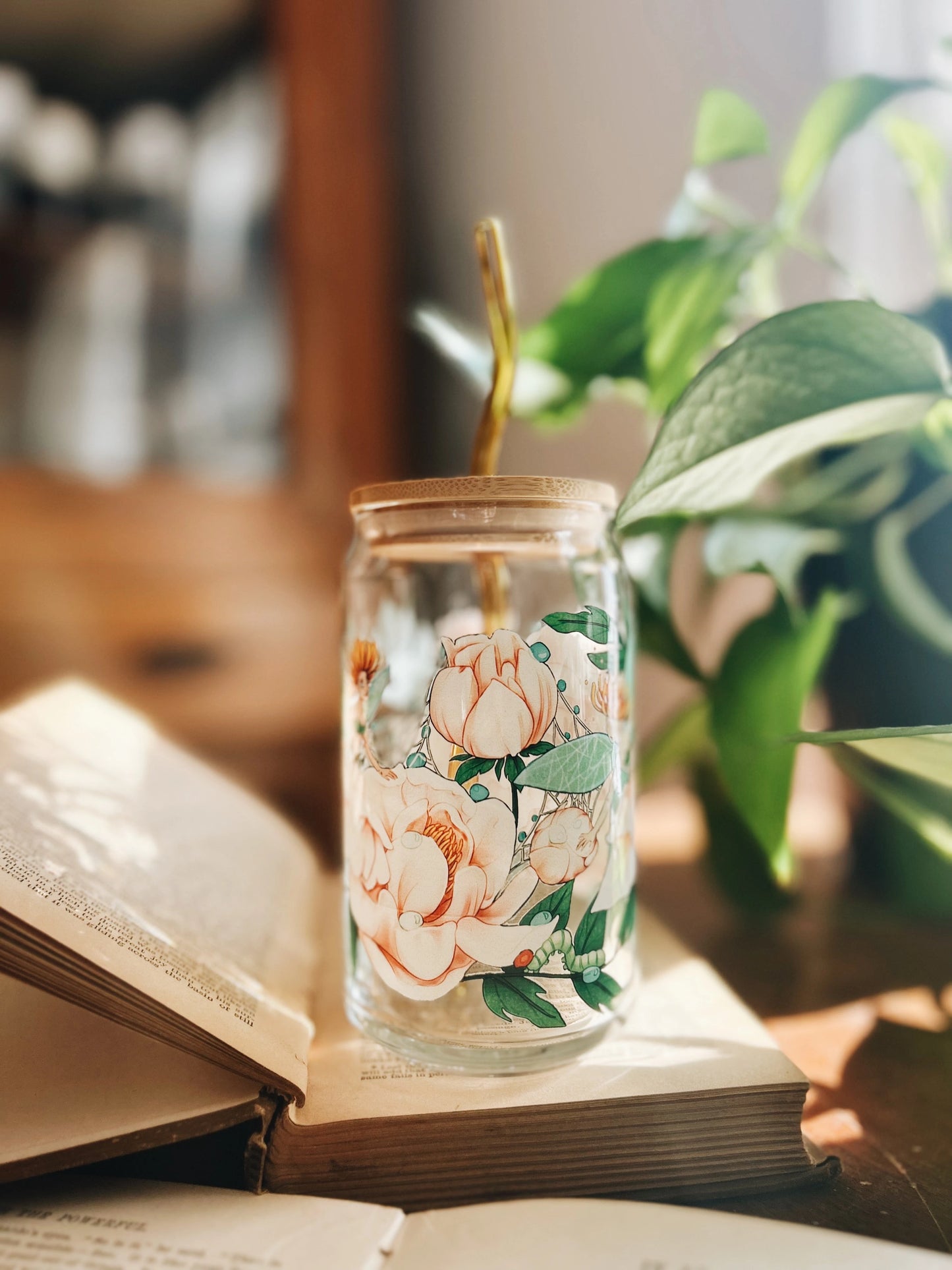 Peony Fey Glass Fablewood Goods