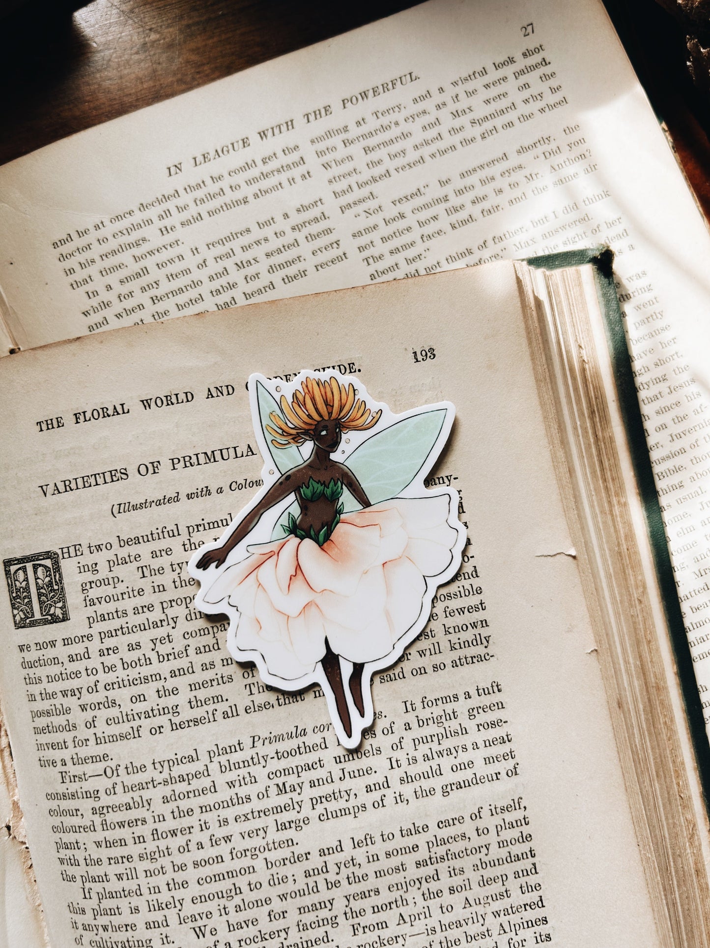 Peony Fey | Waterproof Vinyl Sticker | 3" Fablewood Goods