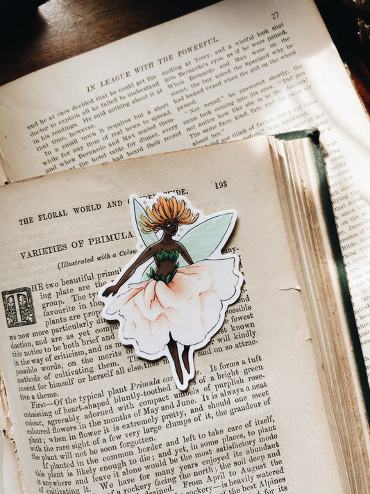 Peony Fey | Waterproof Vinyl Sticker | 3" Fablewood Goods