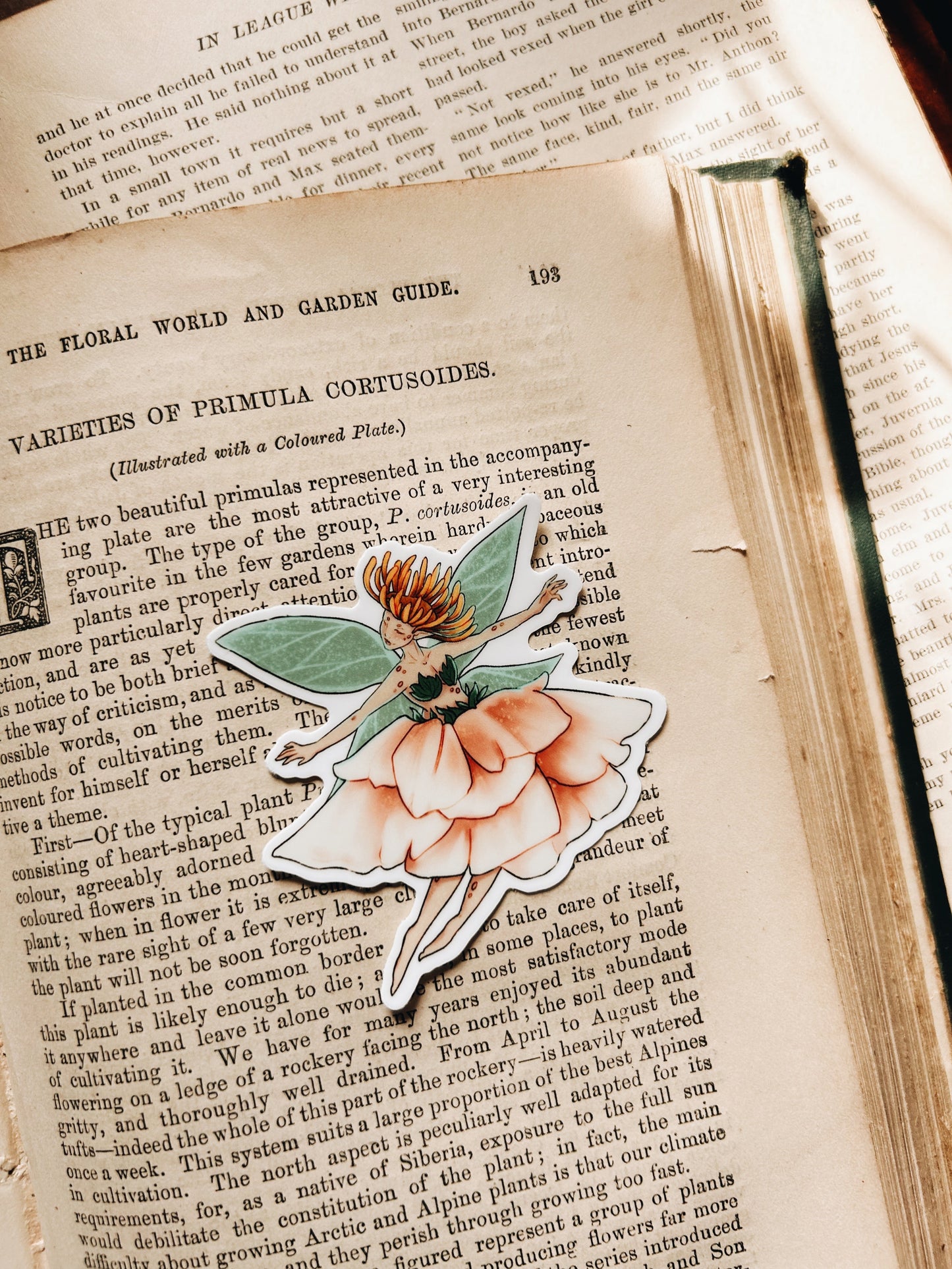 Peony Fey | Waterproof Vinyl Sticker | 3" Fablewood Goods