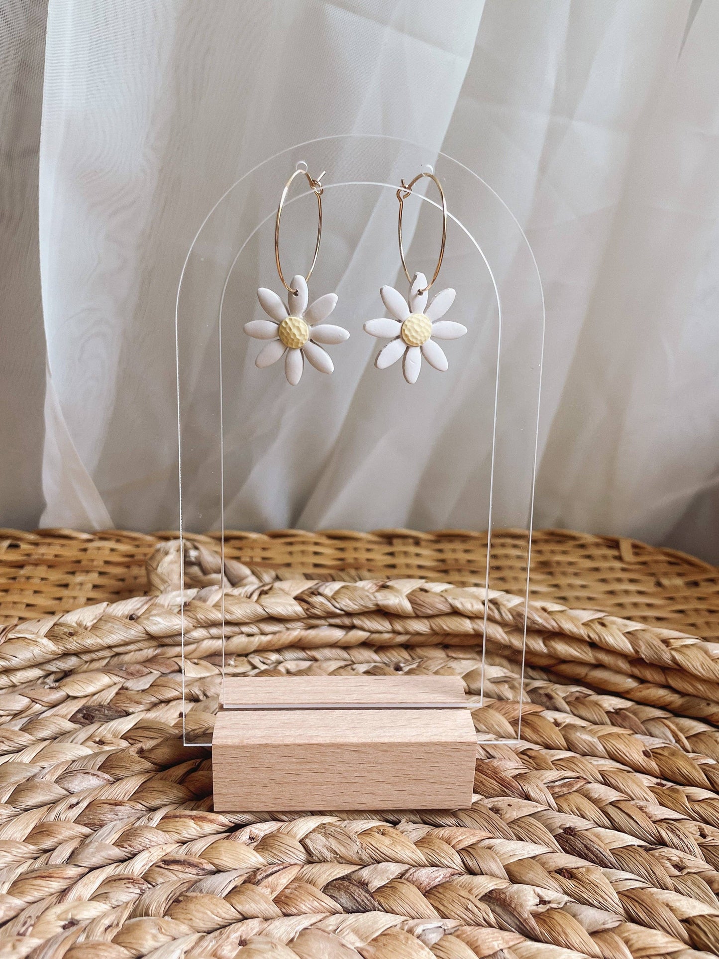 Placed by Grace - Daisy Hoops I Summer Wild Flower Collection The Secret Garden Bookery