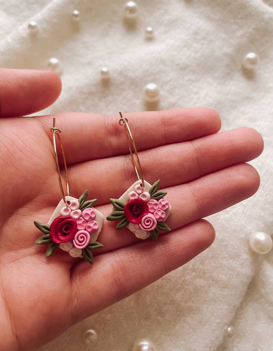 Placed by Grace - Valentine's Day Floral Hoops, Valentine's Day Gifts The Secret Garden Bookery