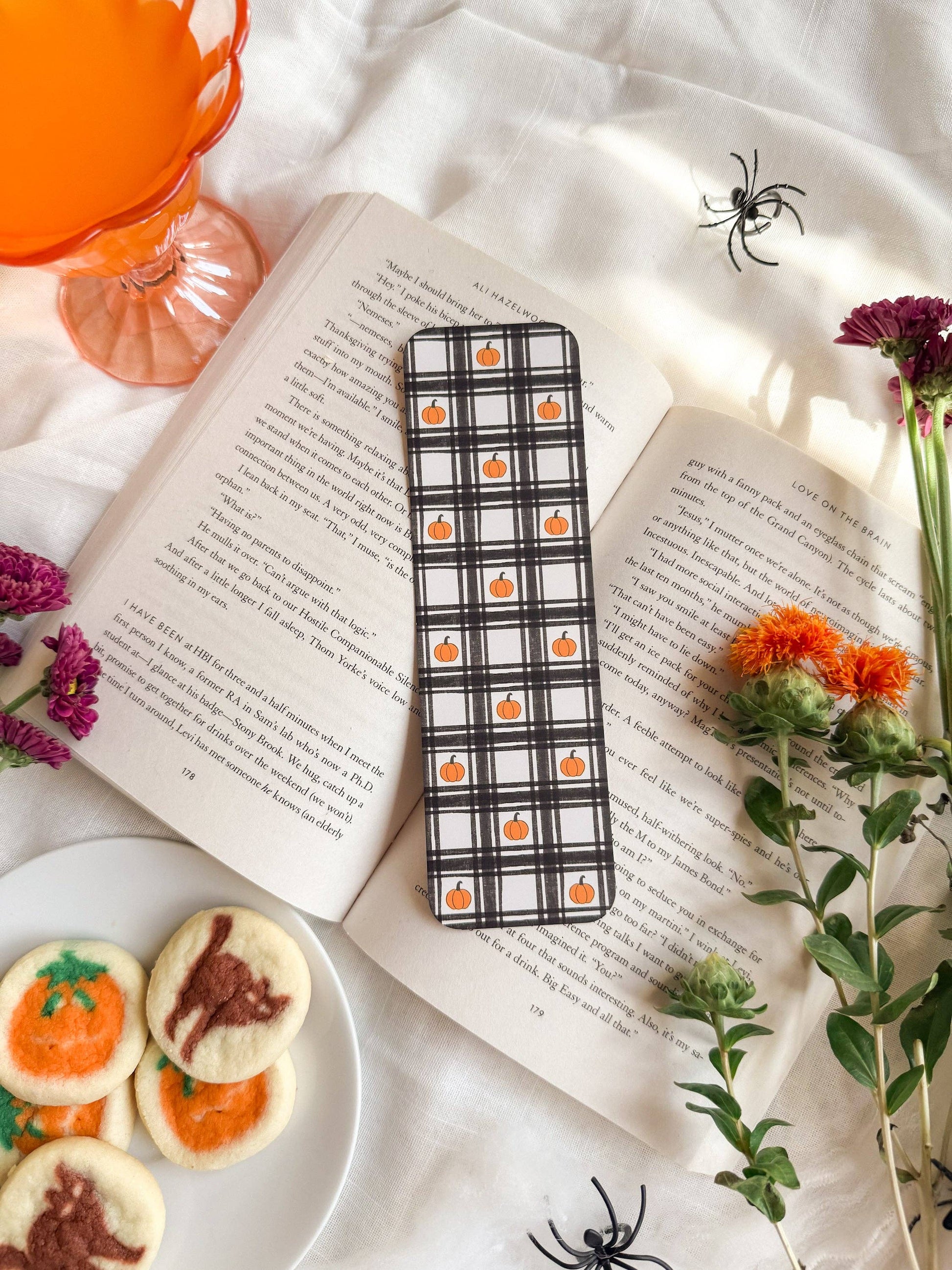 Pumpkin Patch Plaid Bookmark Smitten Booktique