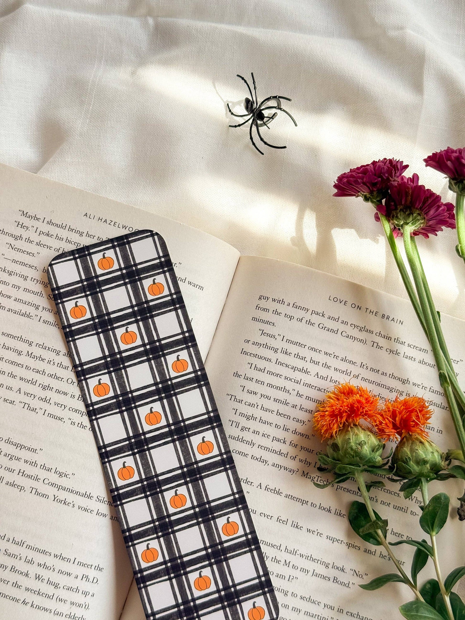 Pumpkin Patch Plaid Bookmark Smitten Booktique