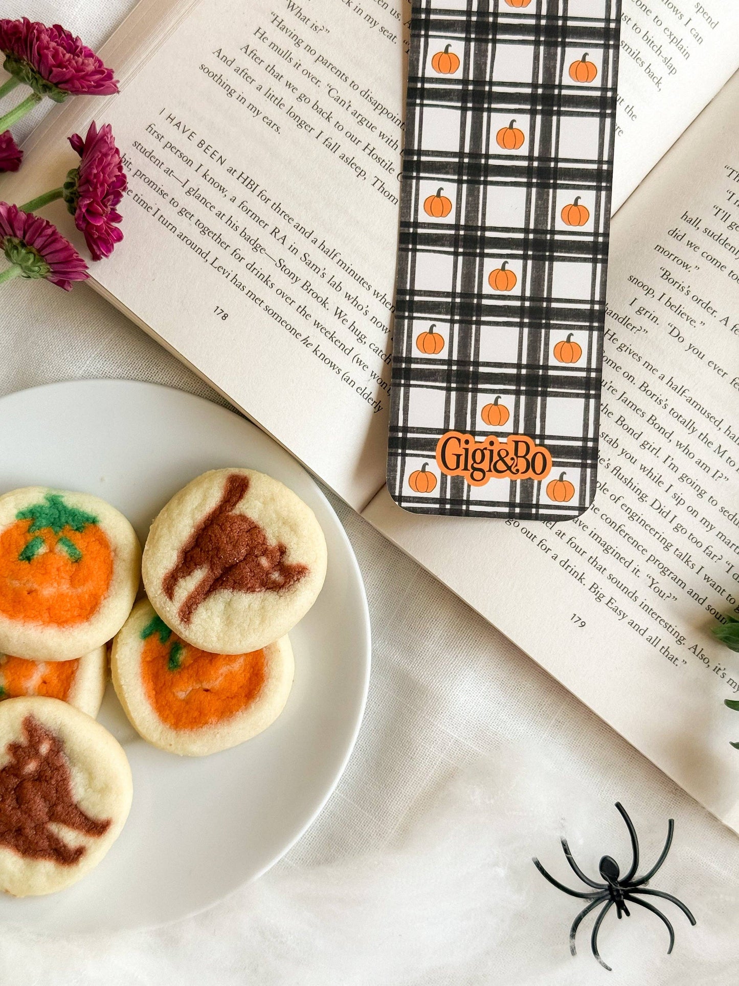 Pumpkin Patch Plaid Bookmark Smitten Booktique