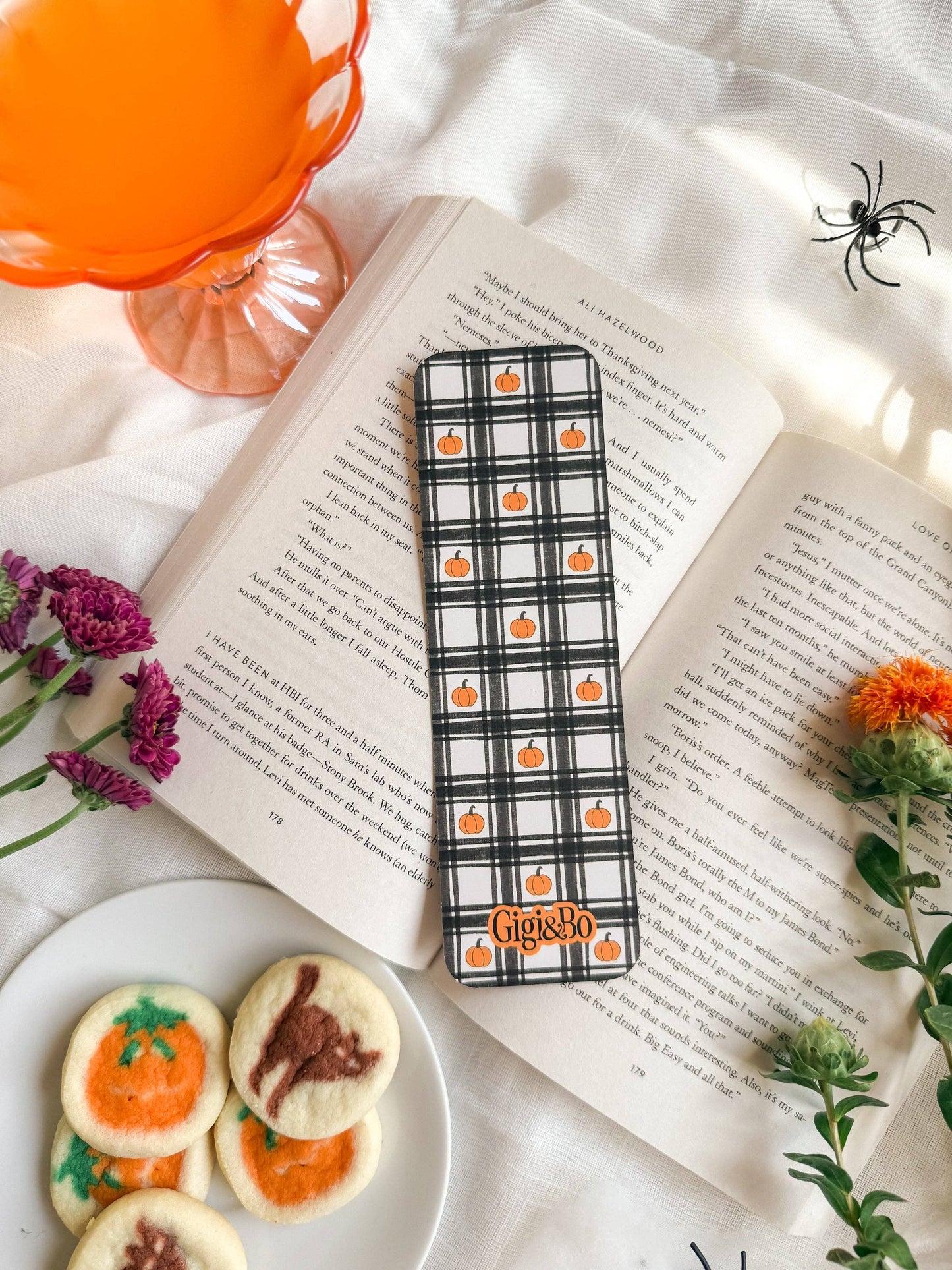 Pumpkin Patch Plaid Bookmark Smitten Booktique