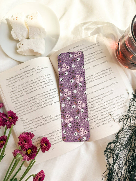 Skullflower Bookmark Smitten Booktique