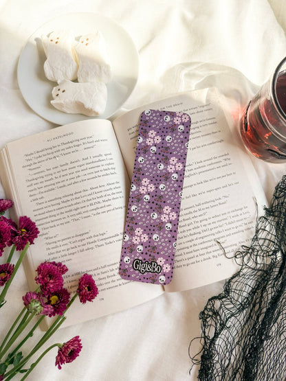 Skullflower Bookmark Smitten Booktique